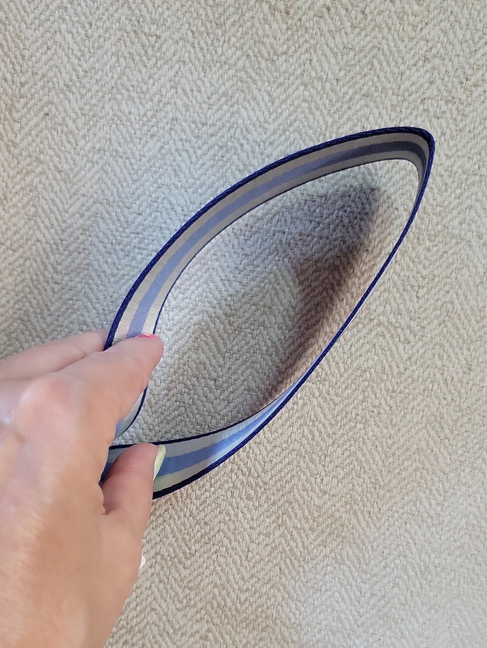 Lululemon Never Lost Keychain Strap in Clubhouse Blue Reflective
